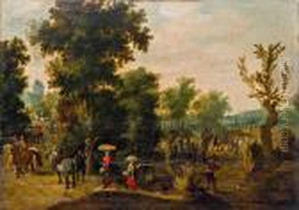Landschaft Mit Soldaten Und Bauern - view 1