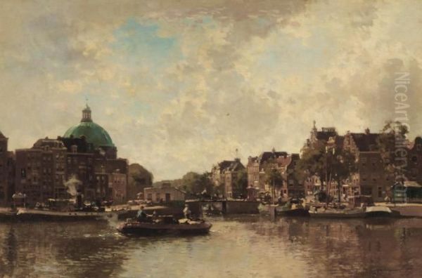 View Of The Singel With The Koepelkerk Beyond, Amsterdam - view 1