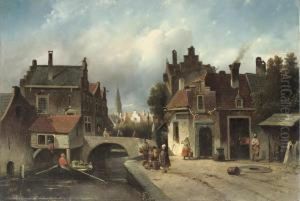 A Smithy By A Dutch Canal