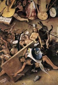 Triptych of Garden of Earthly Delights (right wing) (detail 7) c. 1500
