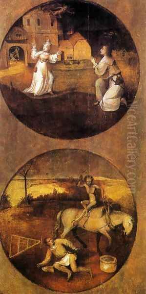 Mankind Beset by Devils (reverse of Rebel Angels panel) 1500-04 - view 1