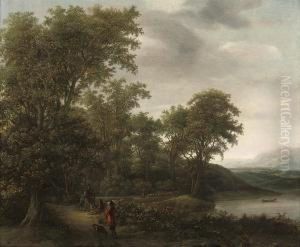 A Wooded River Landscape thumbnail