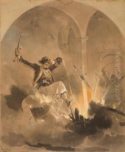 Destroying The Ammunition by Theodoros Vryzakis