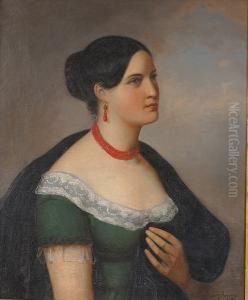 Portrait Of A Lady by Theodoros Vryzakis