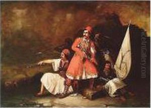 The Death Of Markos Botsaris by Theodoros Vryzakis