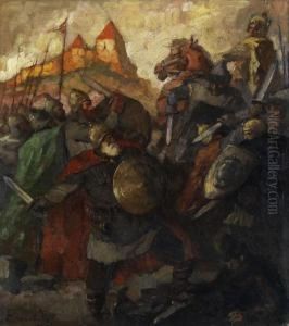 Historische Schlachtenszene