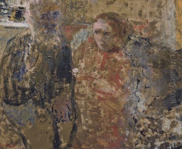 Vuillard Assis Sur Un Canape Avec Sa Soeur - view 1