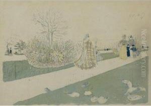 Le Jardin Des Tuileries by Jean-Edouard Vuillard