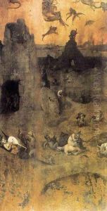 The Fall of the Rebel Angels (obverse) 1500-04 by Hieronymous Bosch