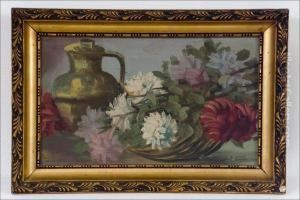 Kukka-asetelma - Blomsterstilleben. by Kaarlo Vuori
