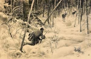 The Deerhunt by Konstantin Semionov. Vysotsky