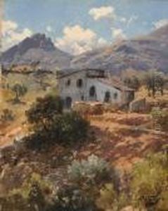 Sudliche Landschaft Mit Bauernhaus