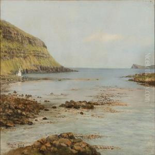Coastal Scene From Kirkjubour On The Faroe Islands - view 1