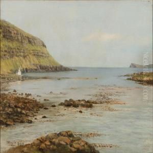 Coastal Scene From Kirkjubour On The Faroe Islands