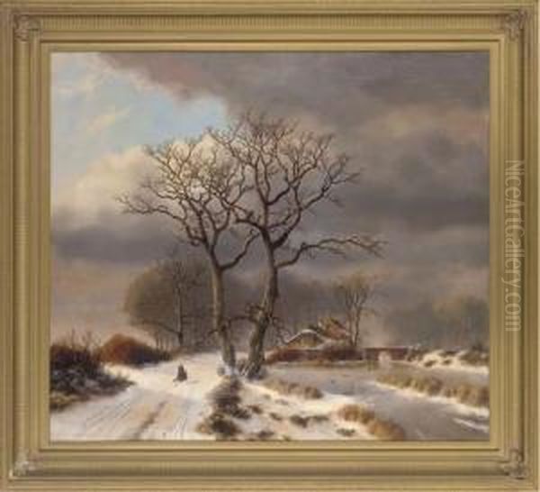 Returning Home Through The Snow - view 1