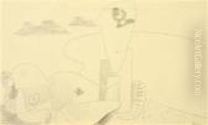 A Reclining Female Nude by Alois Wachsmann