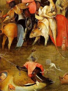 Temptation of St. Anthony, detail of the central panel