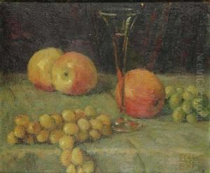 A Still Life With Fruit And Wine A Still Life With Fruit And Wine