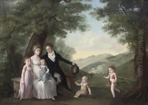 Group Portrait Of A Family In An Extensive Landscape Group Portrait Of A Family In An Extensive Landscape