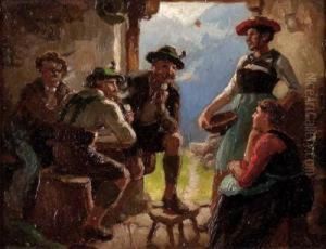 Plauderstundchen by Maximilian Wachsmuth