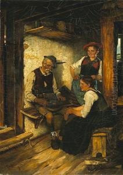 The Zither Player - view 1