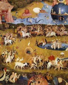 Triptych of Garden of Earthly Delights (detail 3) c. 1500 by Hieronymous Bosch