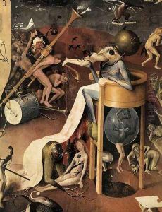 Triptych of Garden of Earthly Delights (right wing) (detail 8) c. 1500 by Hieronymous Bosch