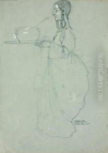 Ragazza Con Zuppiera by Franz Wacik