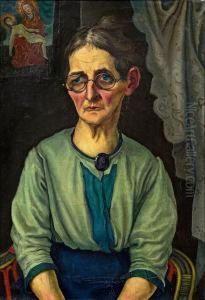 Bildnis Rosalie Haller by Rudolf Wacker
