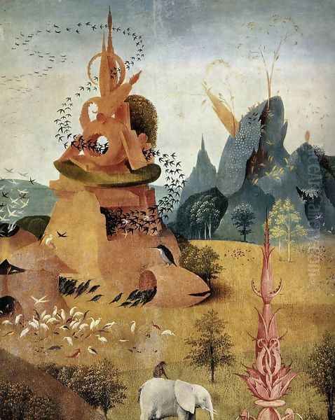 Triptych of Garden of Earthly Delights (left wing) (detail 4) c. 1500 - view 1