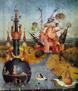 Triptych of Garden of Earthly Delights (detail 2) c. 1500 by Hieronymous Bosch