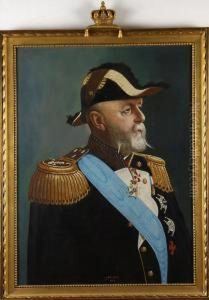 Portratt Pa Kung Oscar Ii by Carl Gabriel Wadell