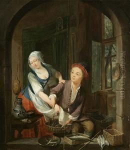 Techtelmechtel Mit Dem Fischverkaufer by Dominicus Gottfried Waerdigh