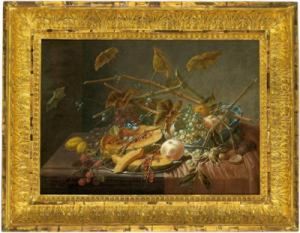 Natura Morta Con Un Melone by Dominicus Gottfried Waerdigh