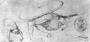 Studies of Monsters - 3 by Hieronymous Bosch