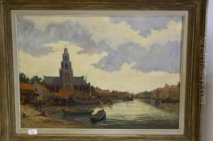 Hollands Havenstadje by Pieter Johannes Al. Wagemans