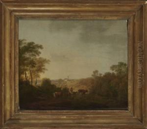 Oberbayerische Landschaft. by Max Joseph Wagenbauer