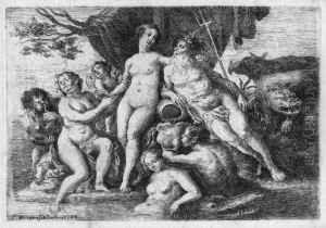 Neptun Und Amphitrite by Franz Xaver Wagenschon