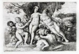 Neptun Und Thetis (oder Amphitrite) by Franz Xaver Wagenschon