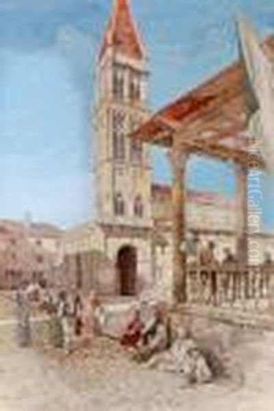 Piazza Del Mercato A Traub Presso Spalato - view 1
