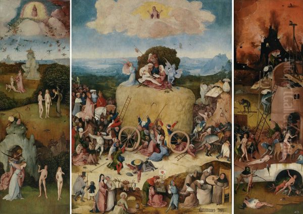 Triptych of Haywain (1) 1500-02 - view 1