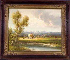 Kornernte Am Dorfrand