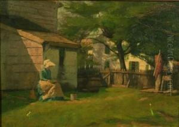 Woman In Barnyard/a Double-sided Composition - view 1