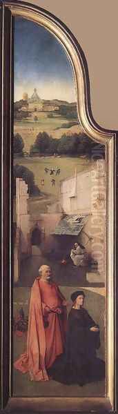 St Peter with the Donor (left wing) c. 1510 - view 1