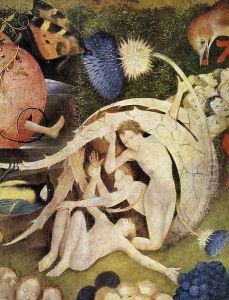 Triptych of Garden of Earthly Delights (detail 10) c. 1500 by Hieronymous Bosch