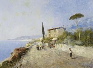 Coastal Road In Southern Italy