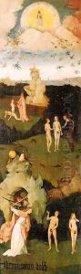 Triptych of Haywain (left wing-2) 1500-02 by Hieronymous Bosch