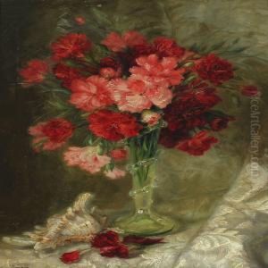 Vase With Carnations by Louise Wagner