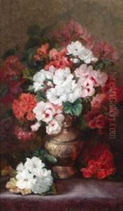 Blumen In Einer Prunkvase Blumen In Einer Prunkvase