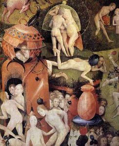 Triptych of Garden of Earthly Delights (detail 5) c. 1500 by Hieronymous Bosch